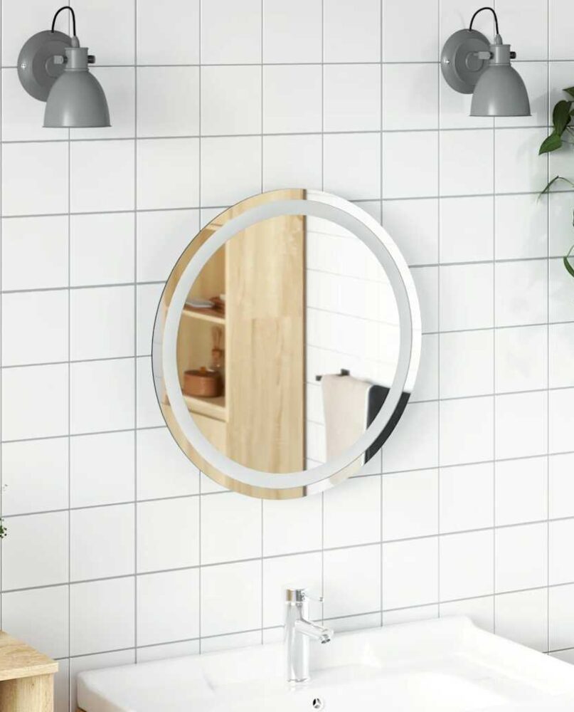 NNEVL LED Bathroom Mirror 50 cm Round