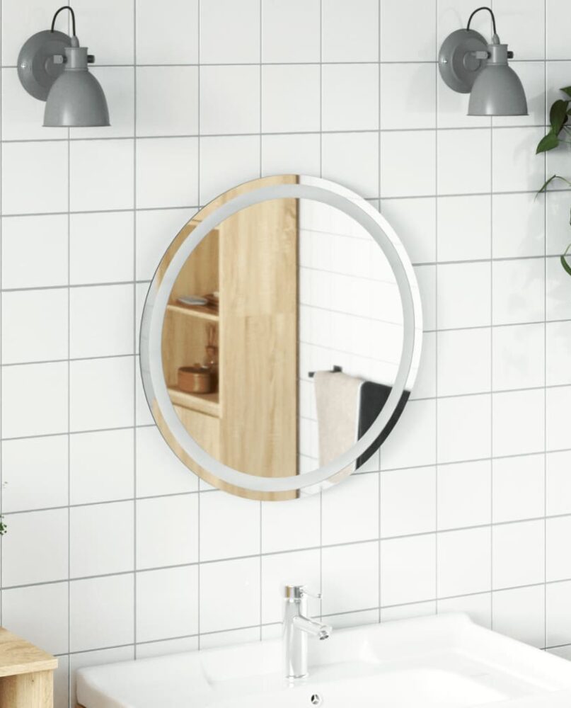 NNEVL LED Bathroom Mirror 60 cm Round