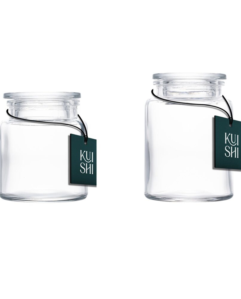 Clear Storage Jar Set