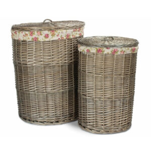 H035RAntiqueWashRoundLaundryBasketWithGardenRoseLining1.jpg