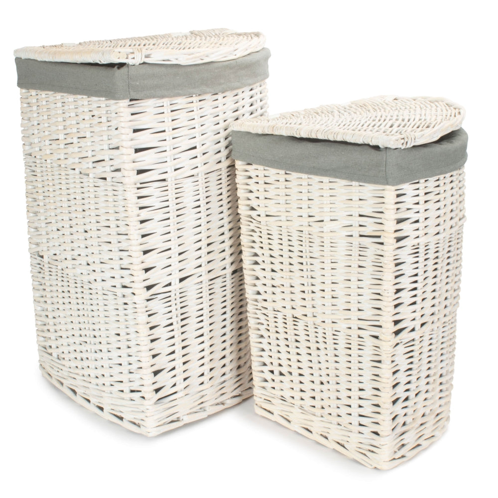 H079GRYSetof2CornerWhiteWashLaundryHamperwithGreySageLining.jpg