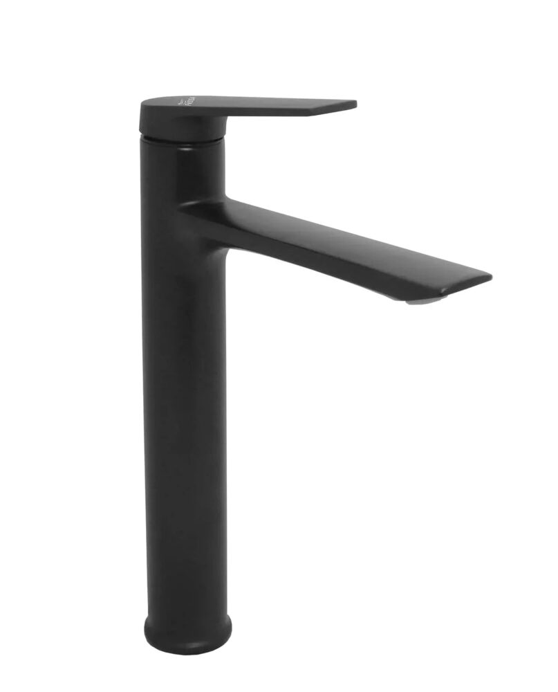Opera Extended Body Brass Wash Basin Mixer Tap (Black)
