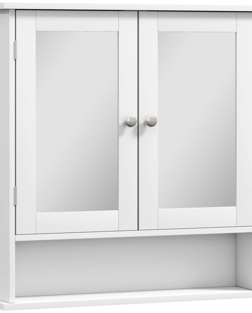 Kleankin Bathroom Wall Storage Cabinet - White