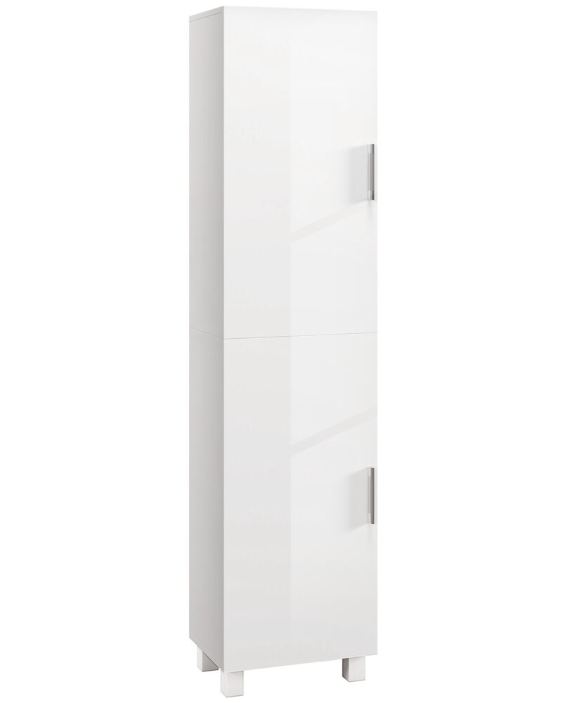 Tall Bathroom Cabinet, Freestanding Bathroom Cabinet With Adjustable Shelves And Double Doors