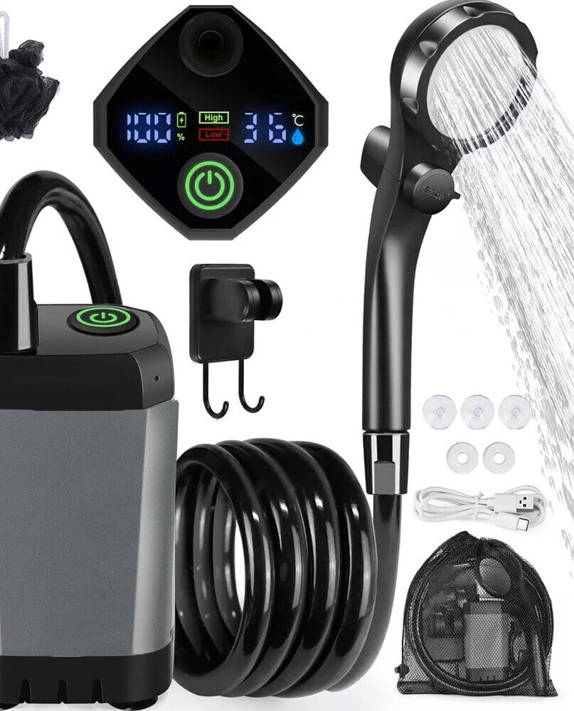 Rechargeable Portable Shower Camping Shower Camp Outdoor Shower  Electric