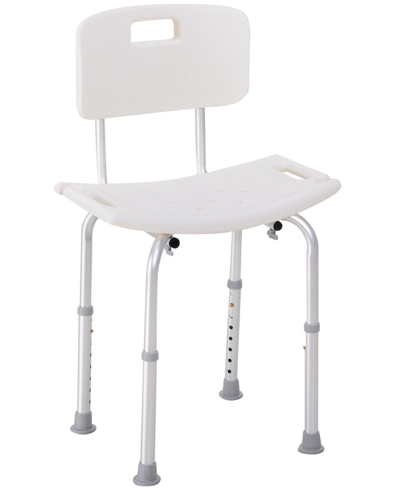 Bath Chair Shower Stool Safety Seat Bathroom Adjustable Positions Elderly Aids