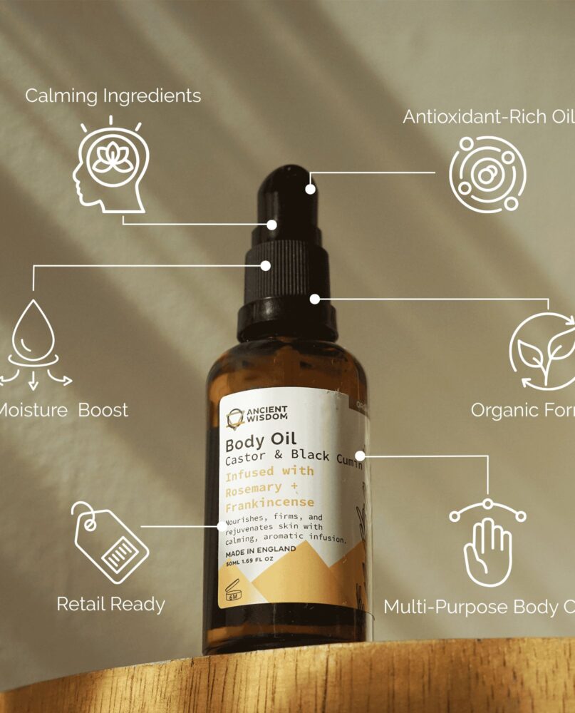 Organic Body Oil 50ml - Rosemary & Frankincense