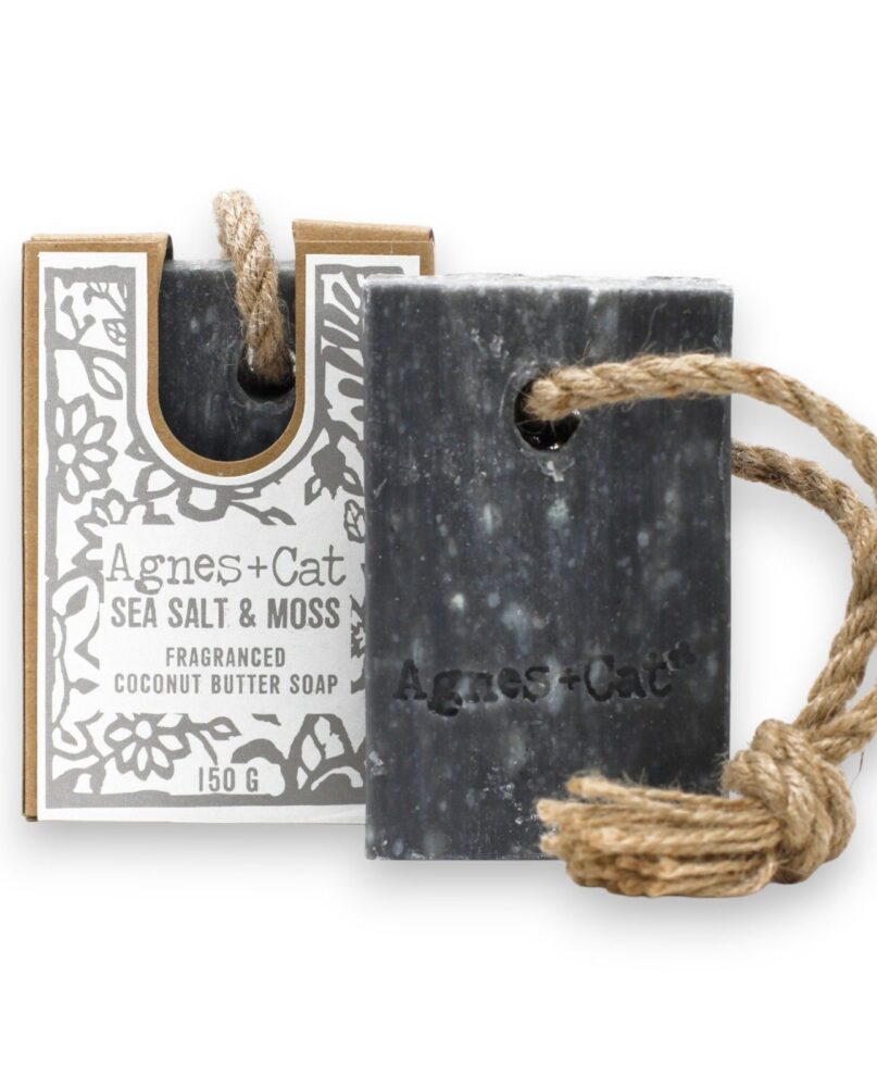 Agnes + Cat Soap On A Rope - Sea Salt And Moss