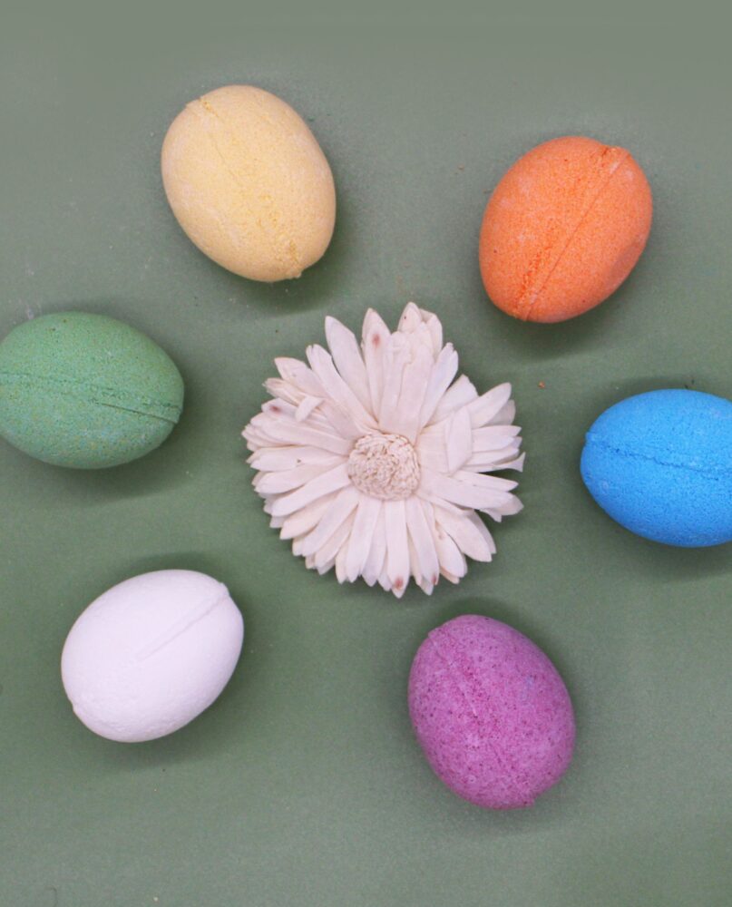 6 Bath Eggs in a Tray - Coconut