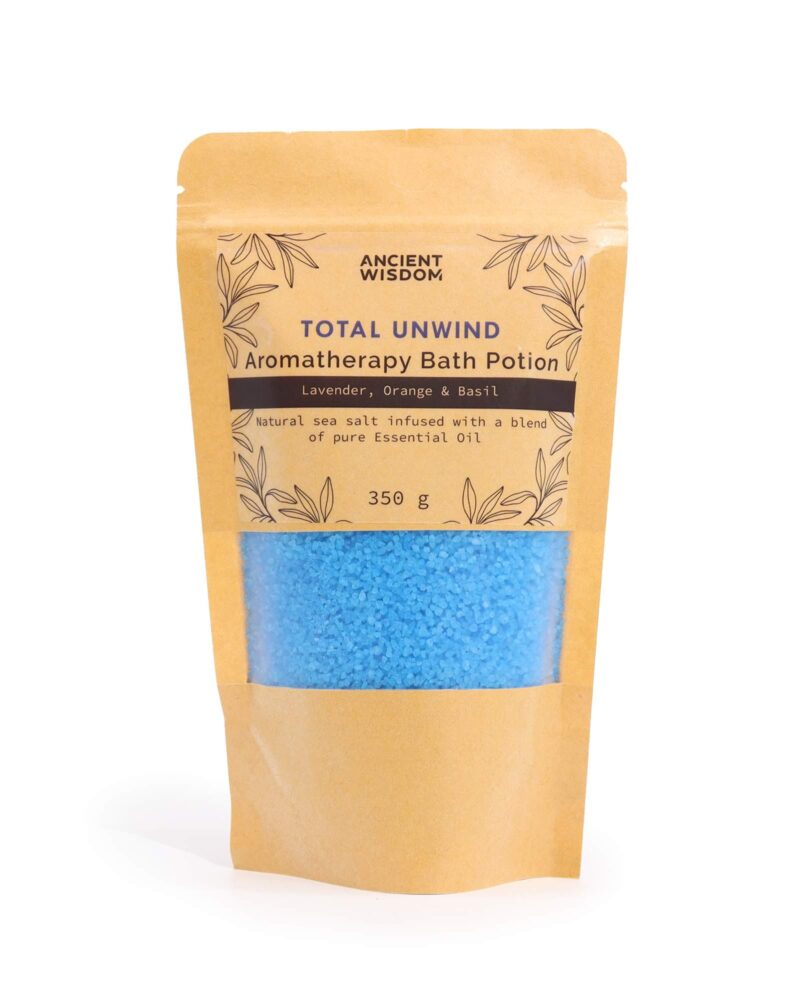 Aromatherapy Bath Potion in Kraft Bag 350g - Total Unwind