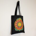 Iconic Classic Tote Bag - Zodiac Sun - Black 6oz