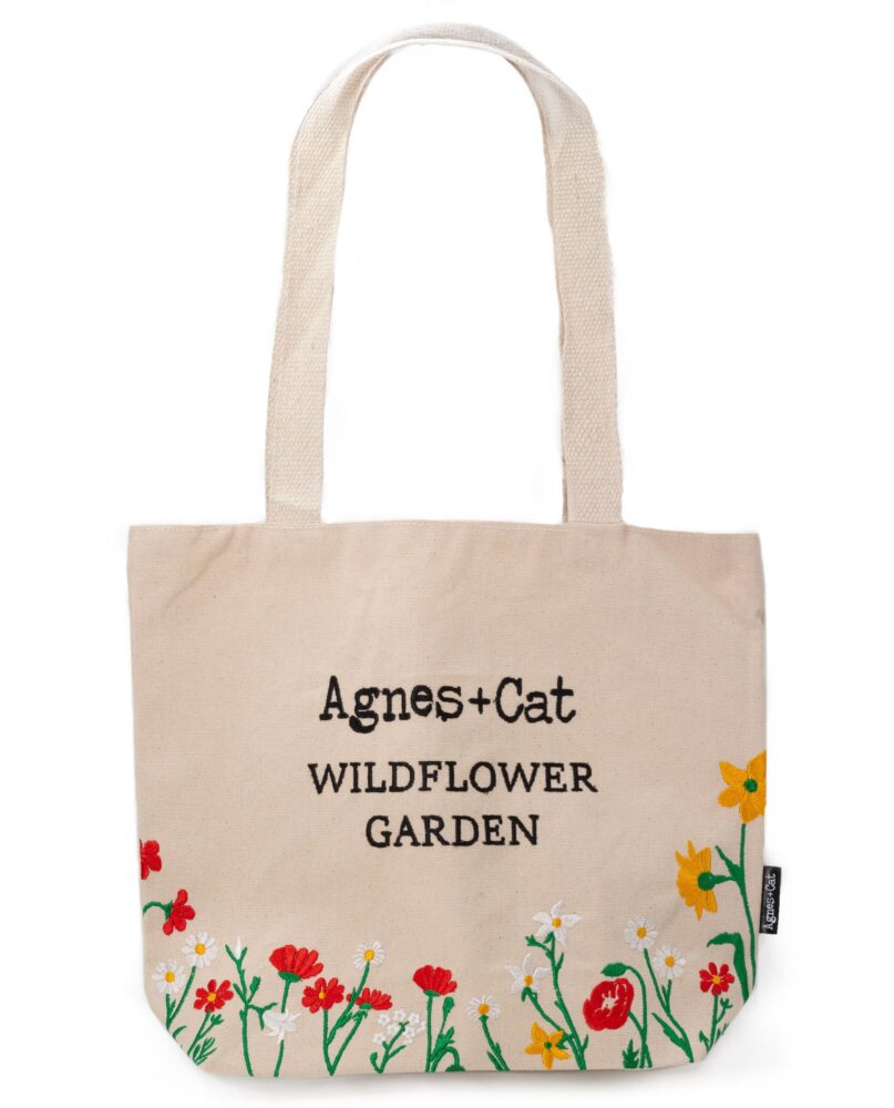 Agnes + Cat Wildflower Garden with Red Flowers