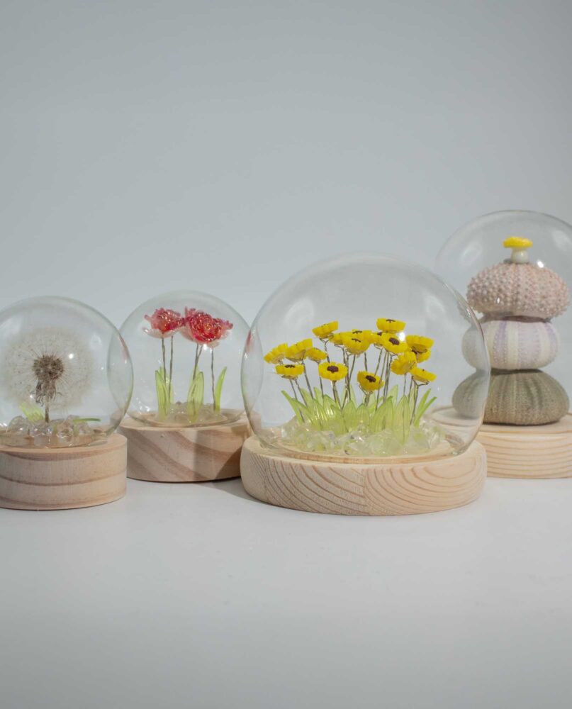 Floral Glow Garden Dome - 20 Multi Tulips - LED USB