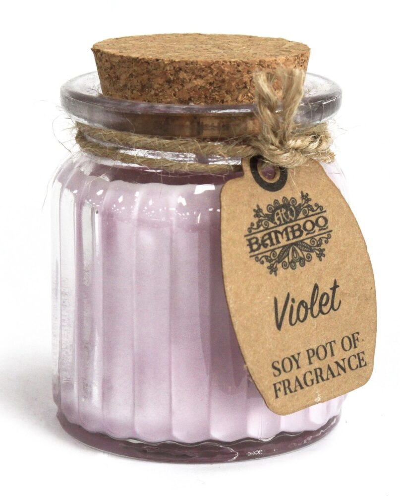 Violet Soy Pot of Fragrance Candles