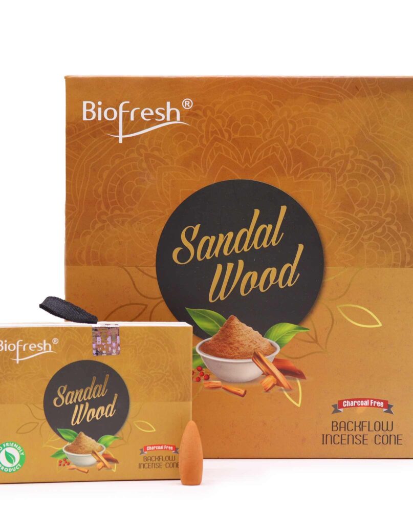 Biofresh Backflow Incense Cones - Sandalwood