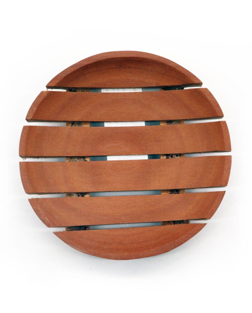 Classic Mahogany Soap Dish - Round