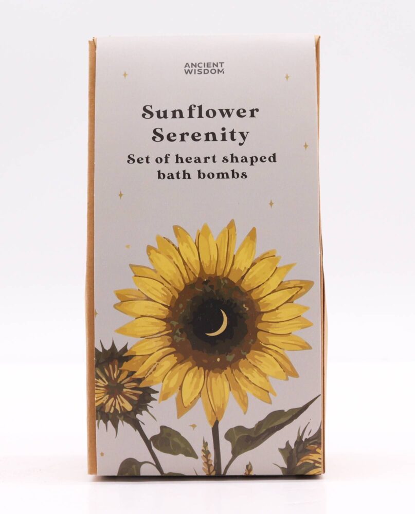Sunflower Serenity Bath Heart Gift Set