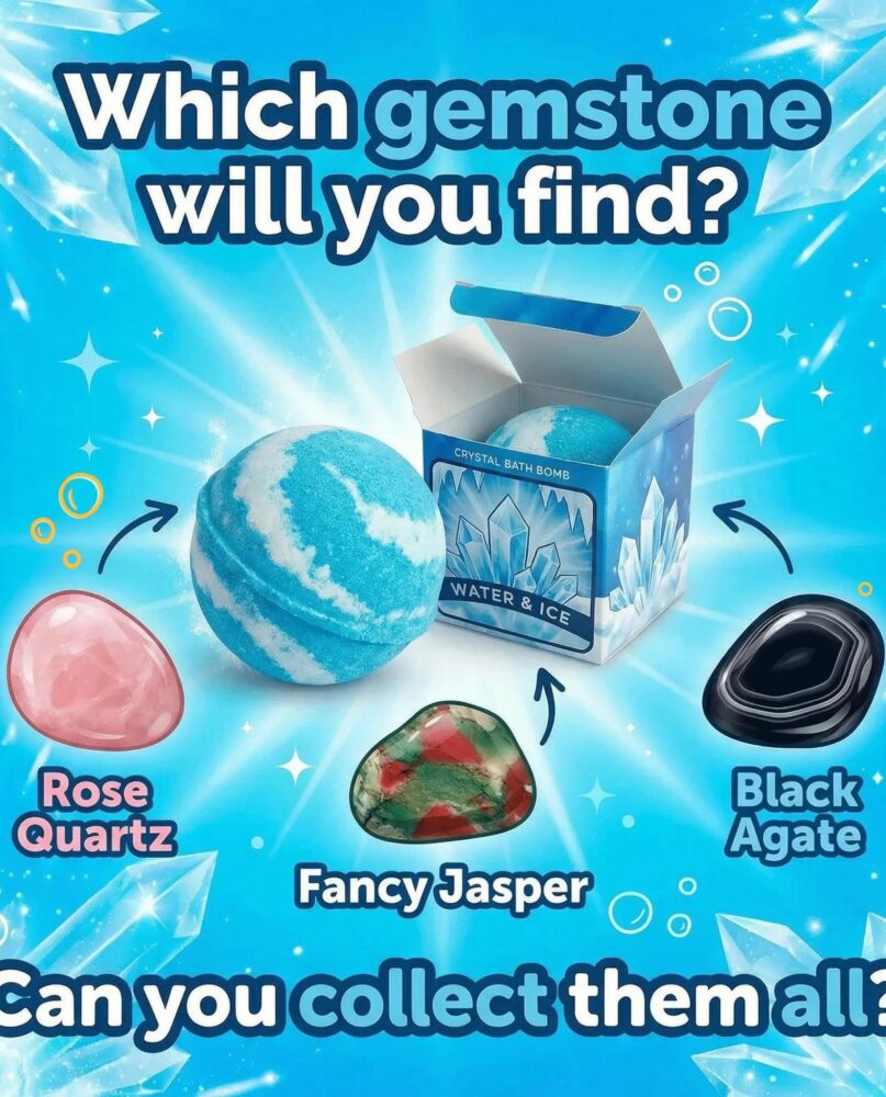 Elemental Crystal Bath Bomb - Water