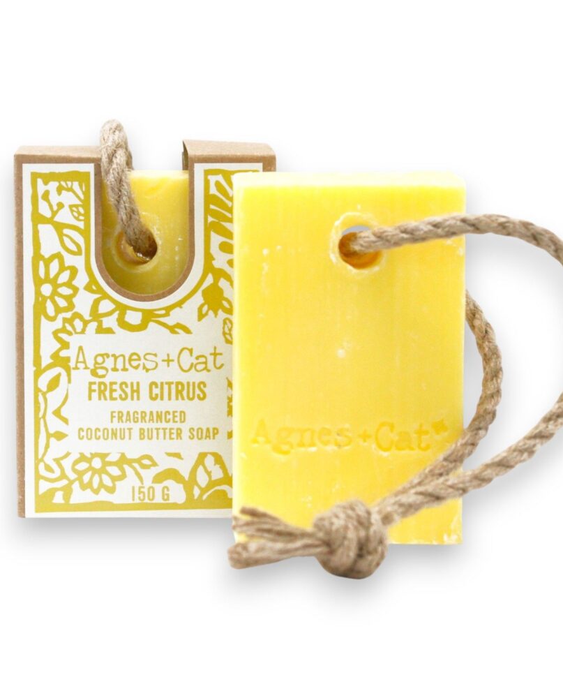 Agnes + Cat Soap On A Rope - Fresh Citrus