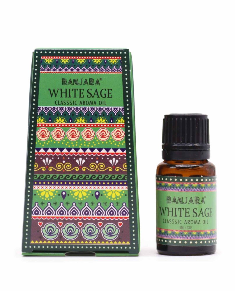 Banjara Indian Fragrance Oil 10ml - White Sage