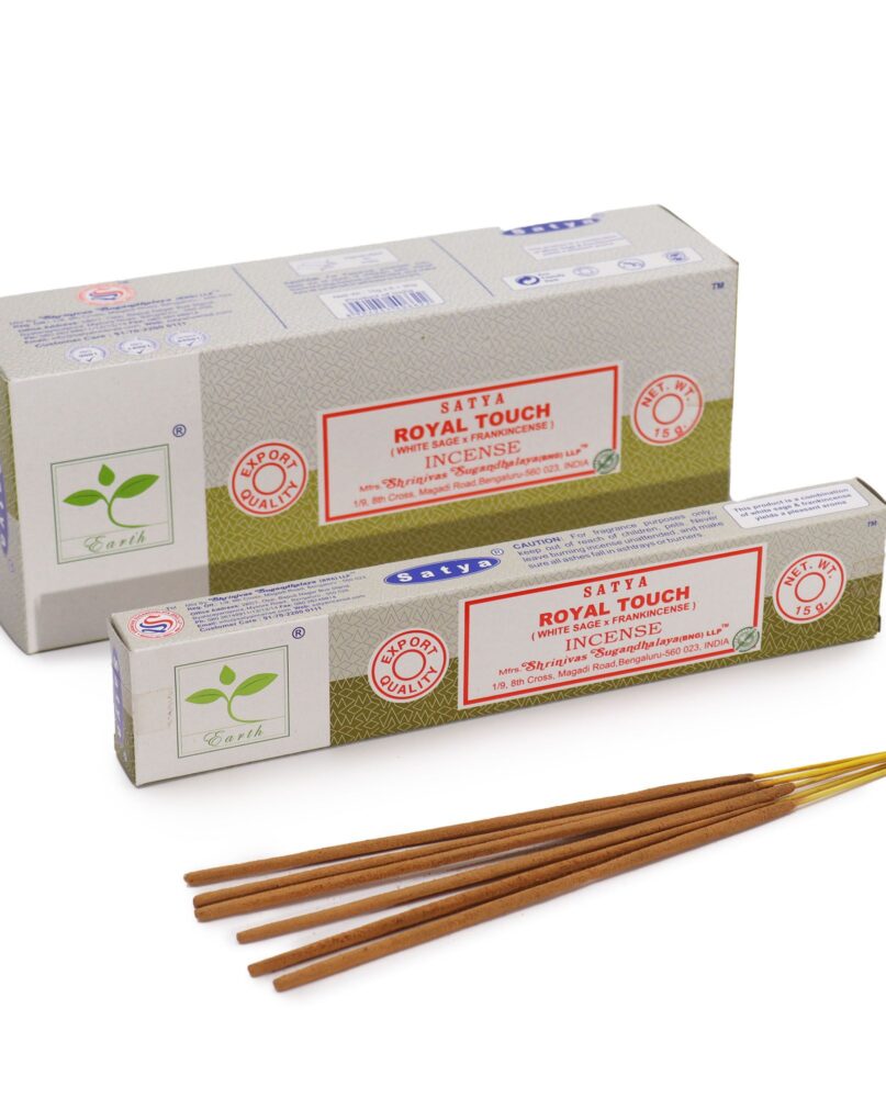 Satya Incense 15gm - Royal Touch (White Sage & Frankincense)