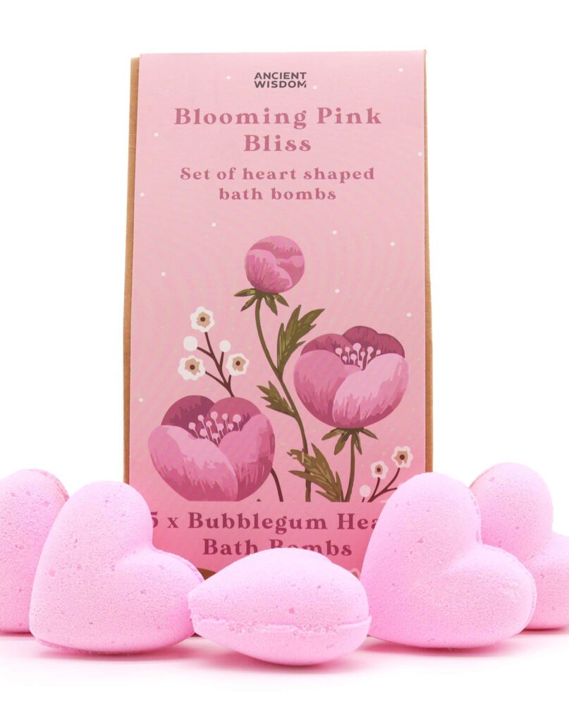 Blooming Pink Bliss Bath Heart Gift Set
