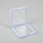 Small 3D Floating Frame Display 7x7cm - White