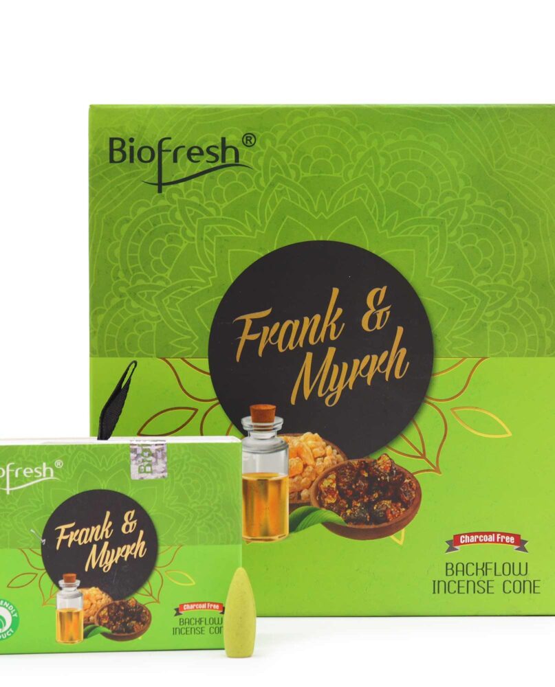 Biofresh Backflow Incense Cones - Frank & Myrrh