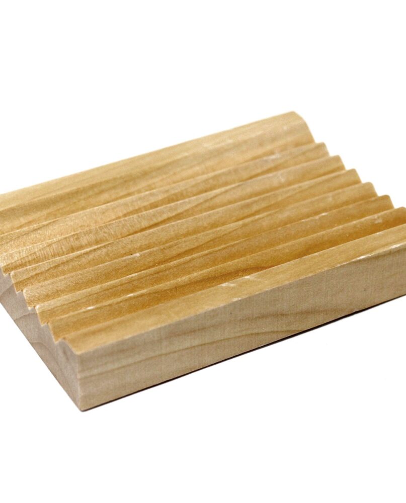 Hemu Wood Soap Dish - Groovy