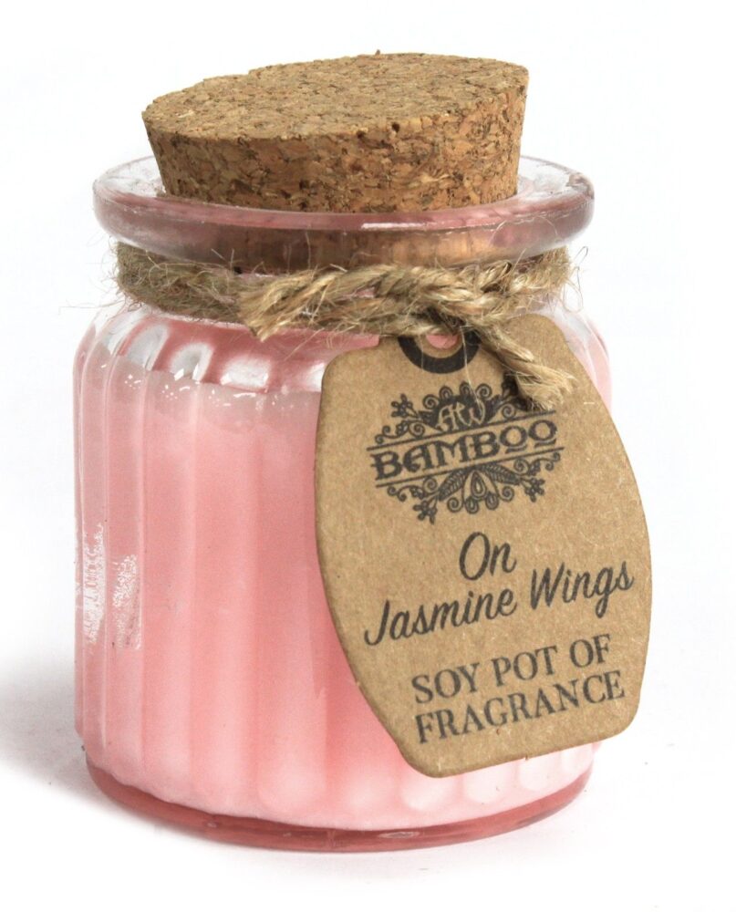 On Jasmine Wings Soy Pot of Fragrance Candles