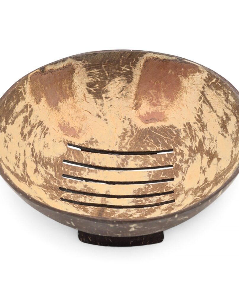 Natural Coconut Soap Dish - Round - 11cm
