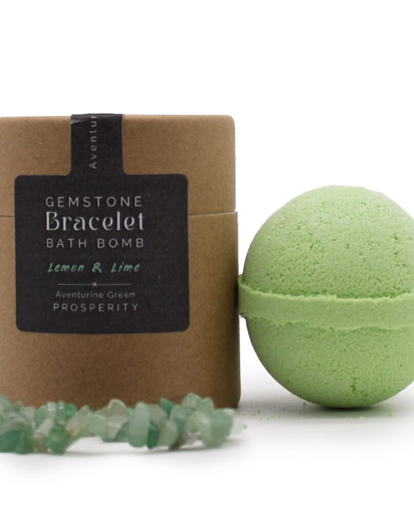 Green Aventurine Gem Bracelet Bath Bomb