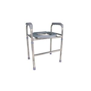 Raised Toilet Seat Frame Aluminium Alloy Riser For Elderly Rehabilitation GIFT