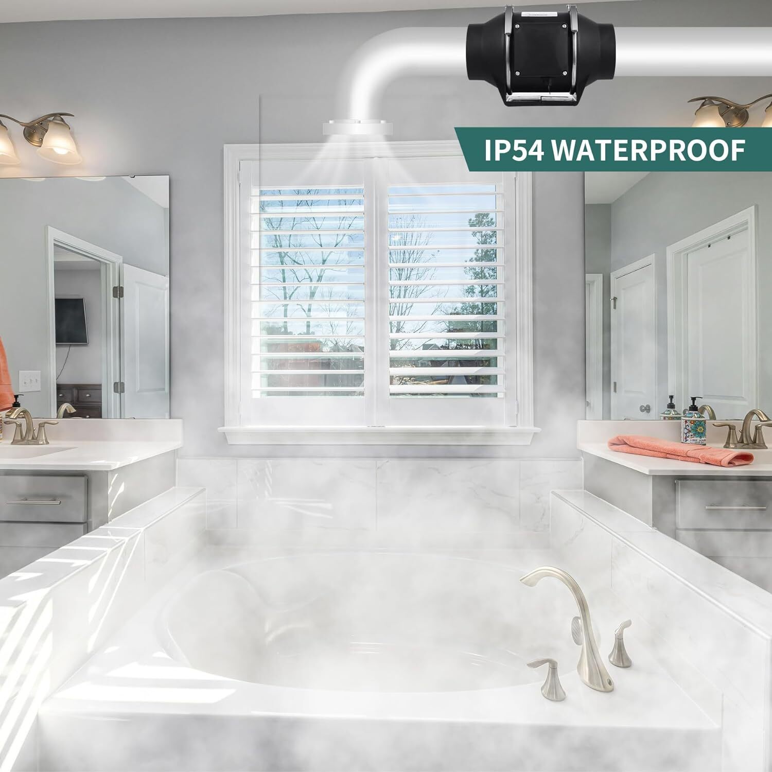 4 In100mm 220V Quiet Inline Extractor Fan Bathroom Hydroponics For Ventilation - Image 3