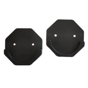 Wall Bathroom Curtain Rod Holder Bracket Hooks Hexagon Black