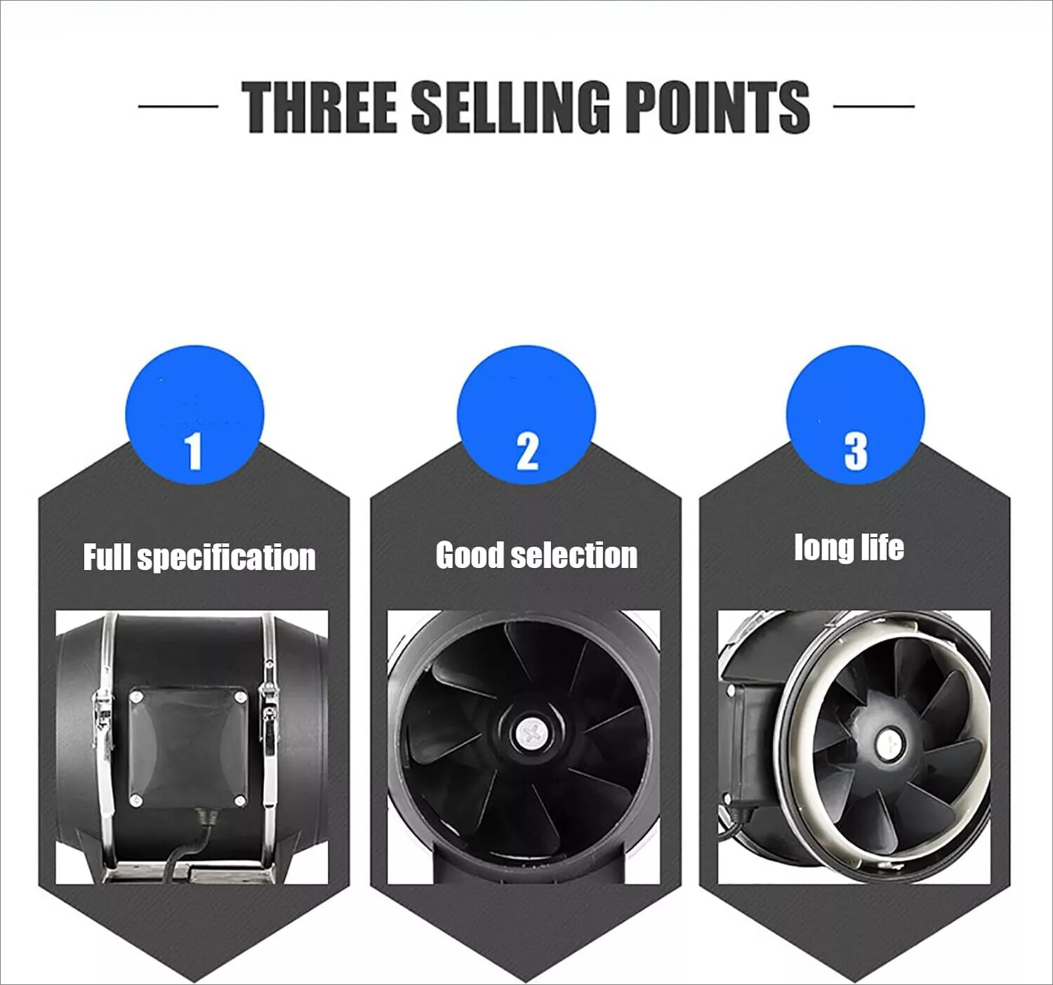 4 In100mm 220V Quiet Inline Extractor Fan Bathroom Hydroponics For Ventilation - Image 7