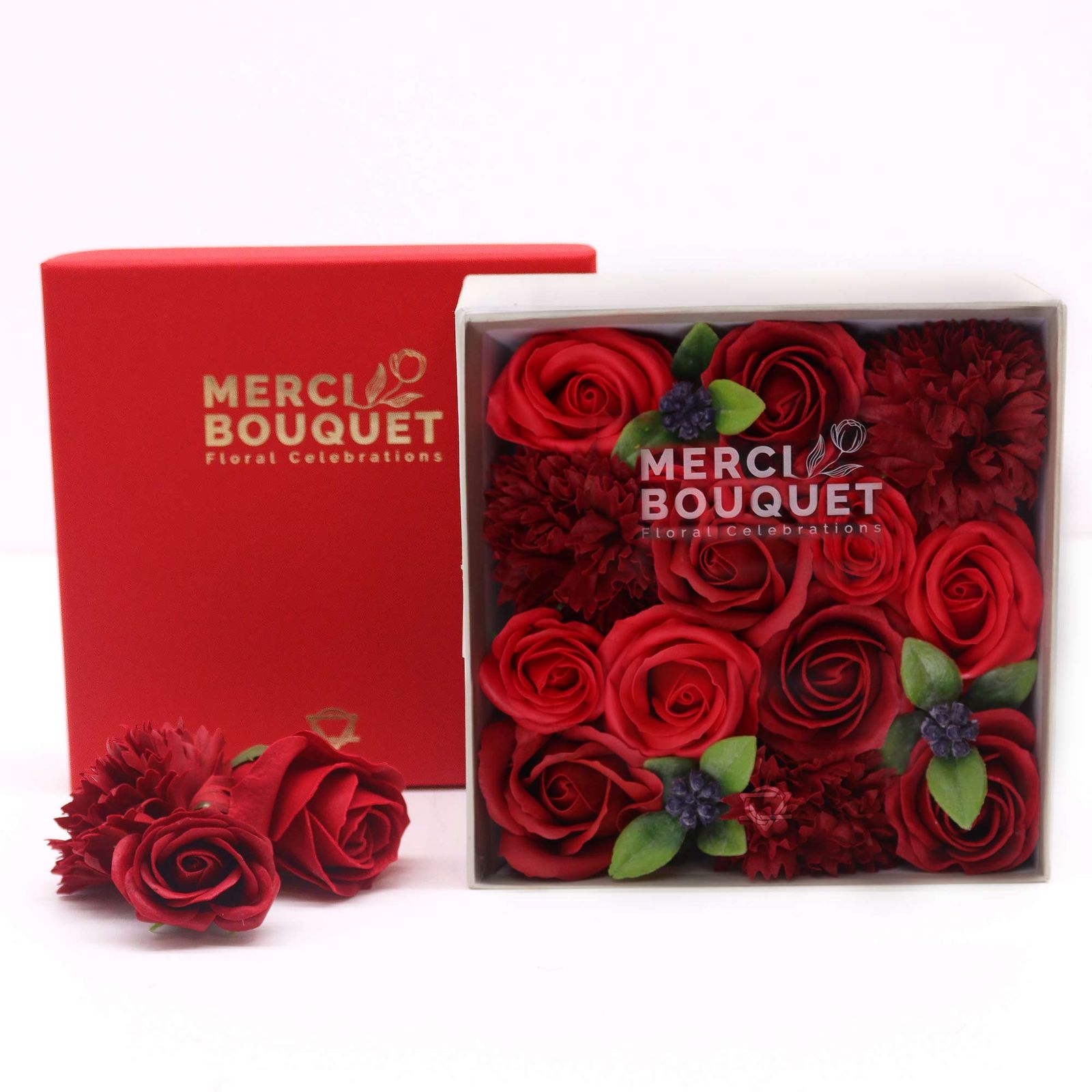 Square Box - Classic Red Roses - Image 4