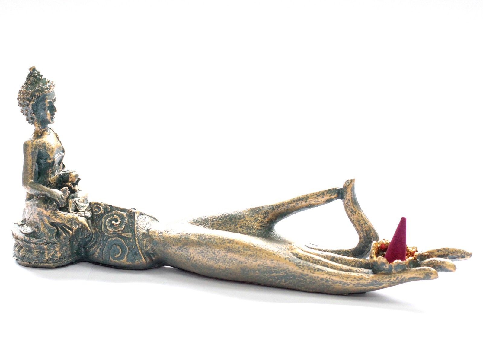 Antique Buddha - Hand Incense Burner - Image 3