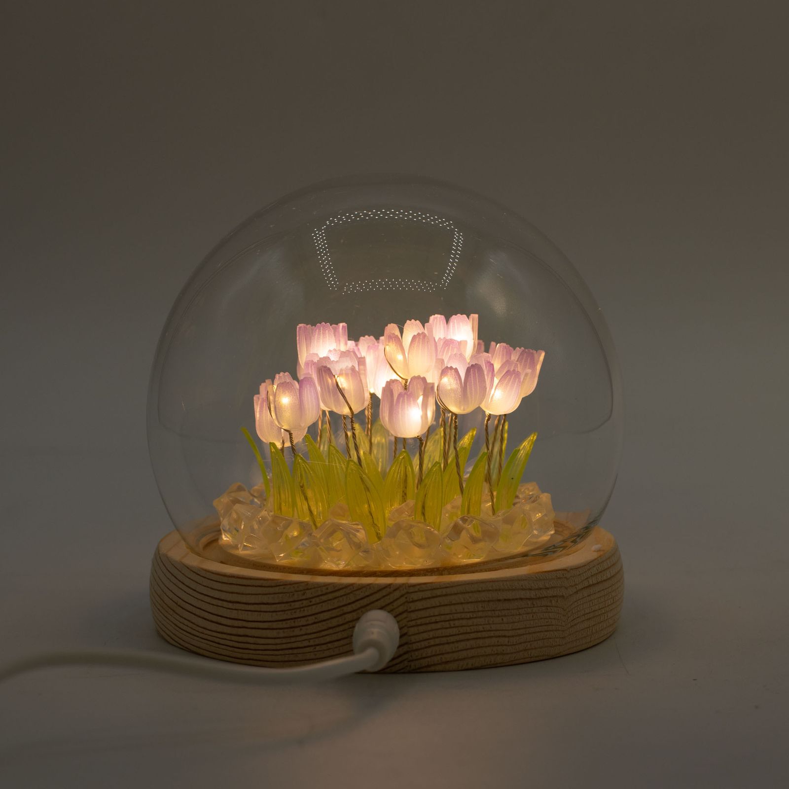 Floral Glow Garden Dome - 20 Tulips - LED USB - Image 5