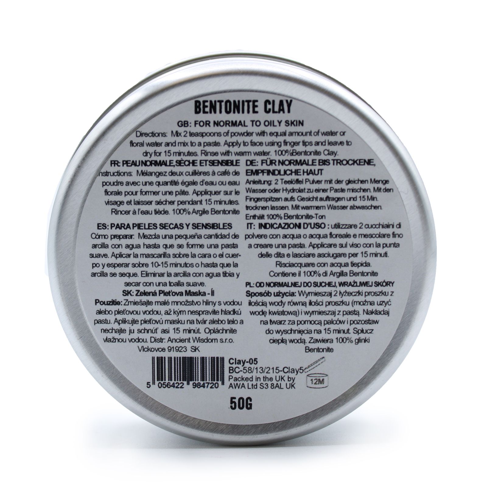 Bentonite Clay 50g - Image 2
