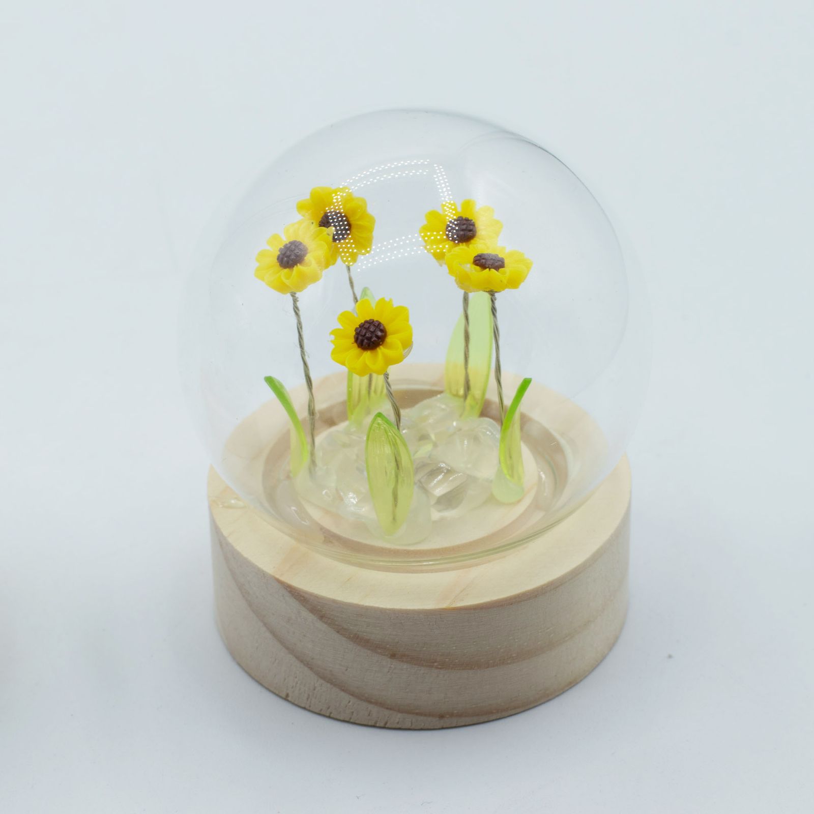 Floral Glow Garden Dome - 5 Sunflowers - LED Battery - Image 4