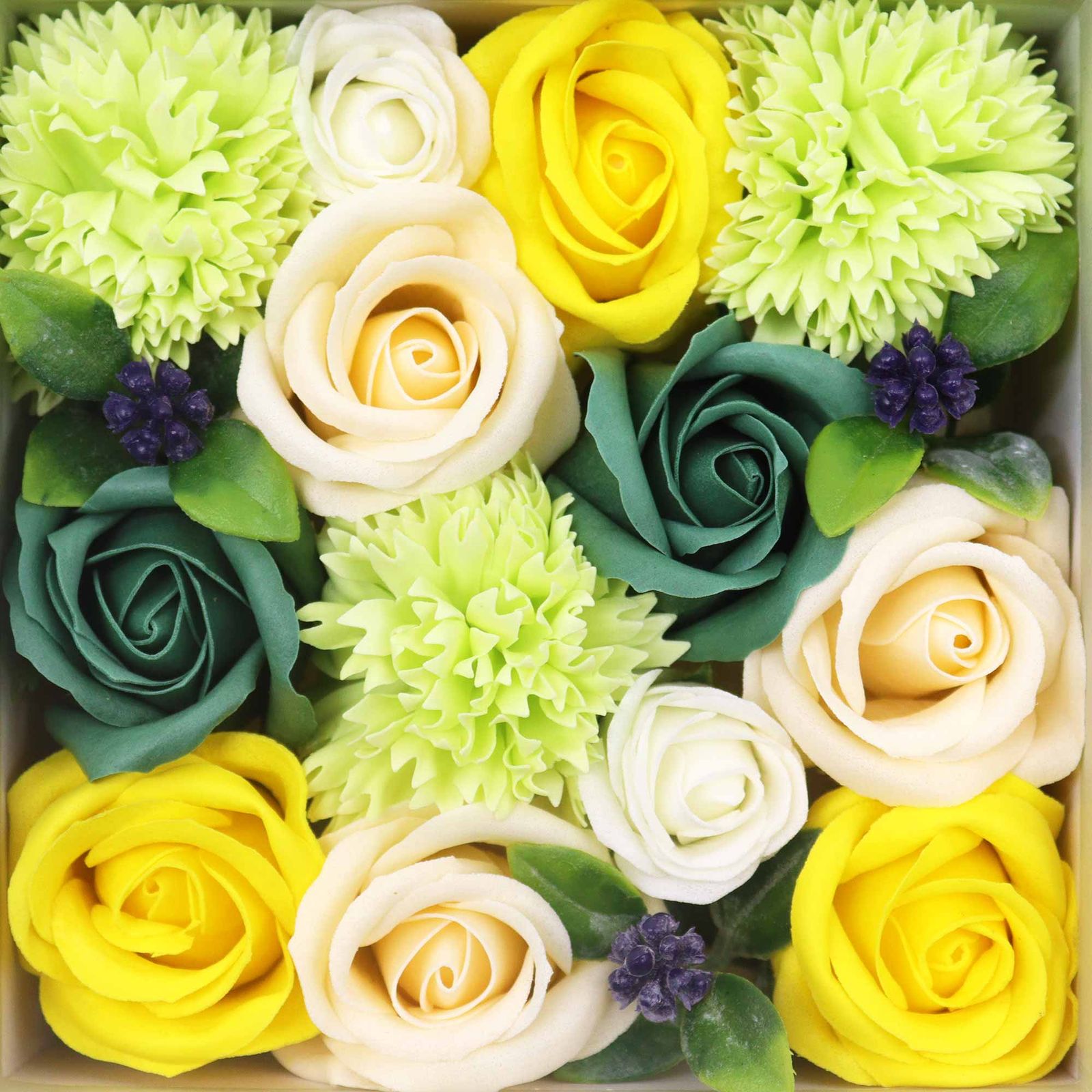 Square Box - Spring Celibrations - Yellow & Greens - Image 3