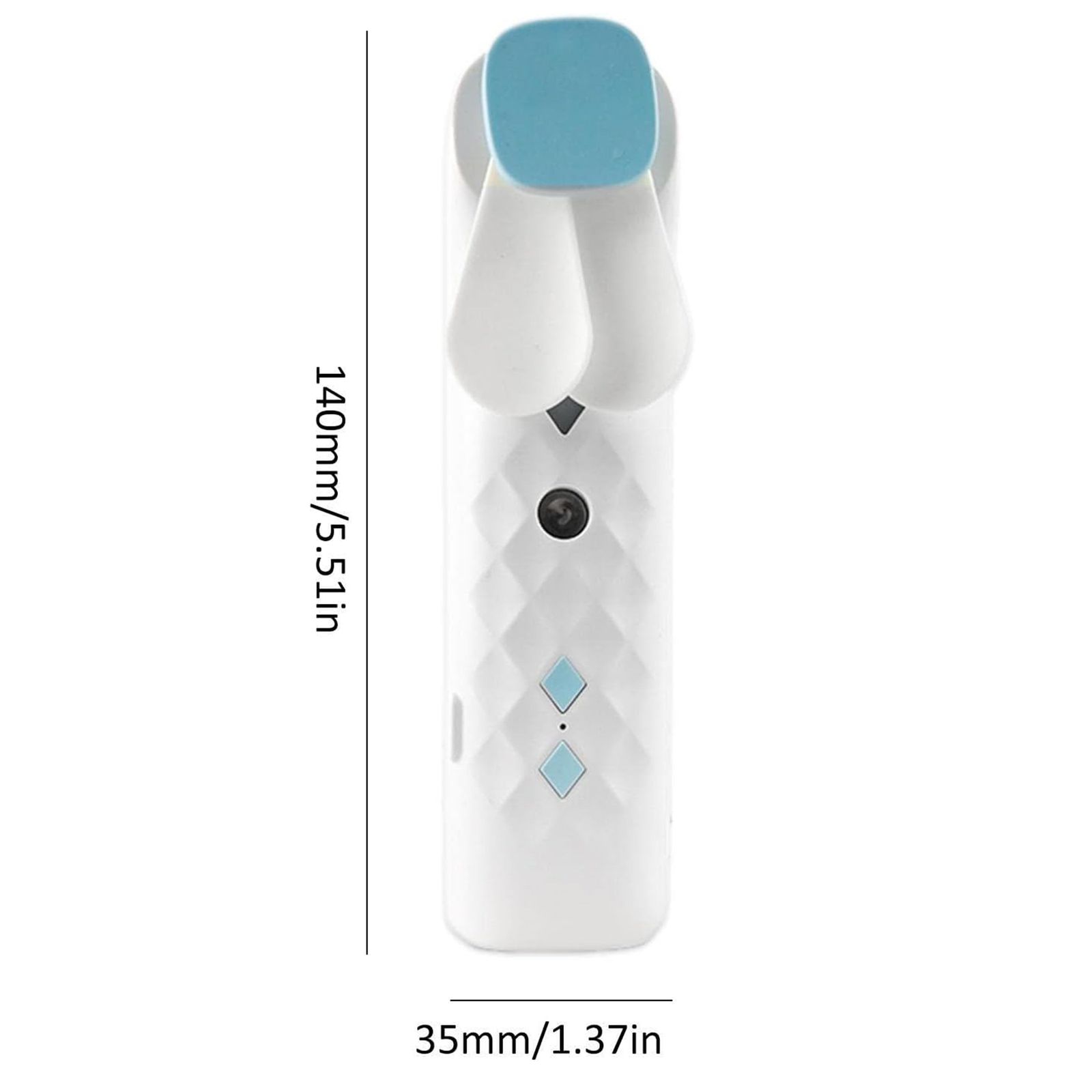 White Nano Mist Face Fan & Spray - USB chargable - Image 3