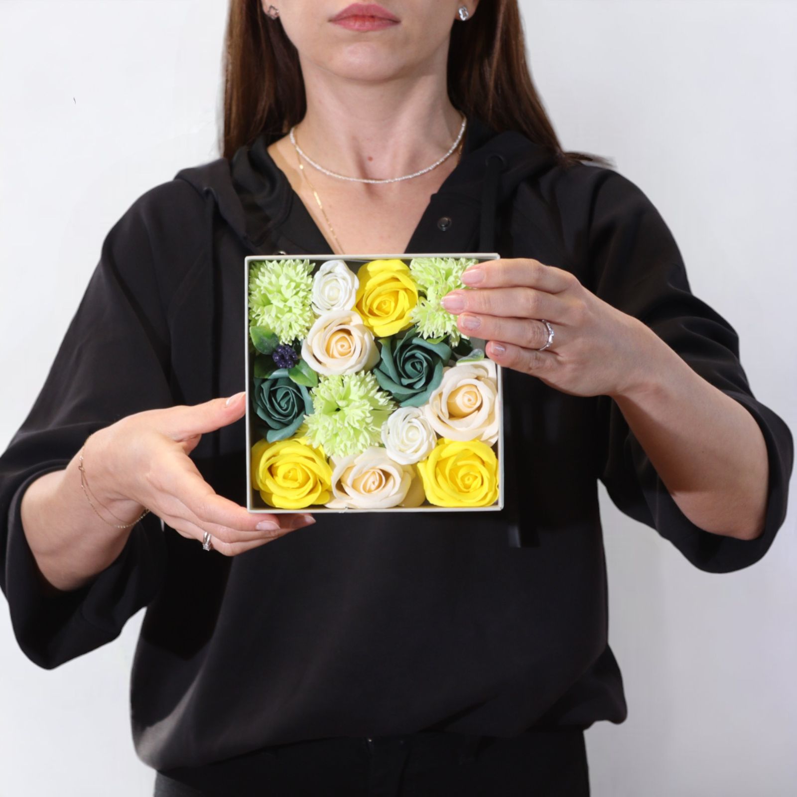 Square Box - Spring Celibrations - Yellow & Greens - Image 2