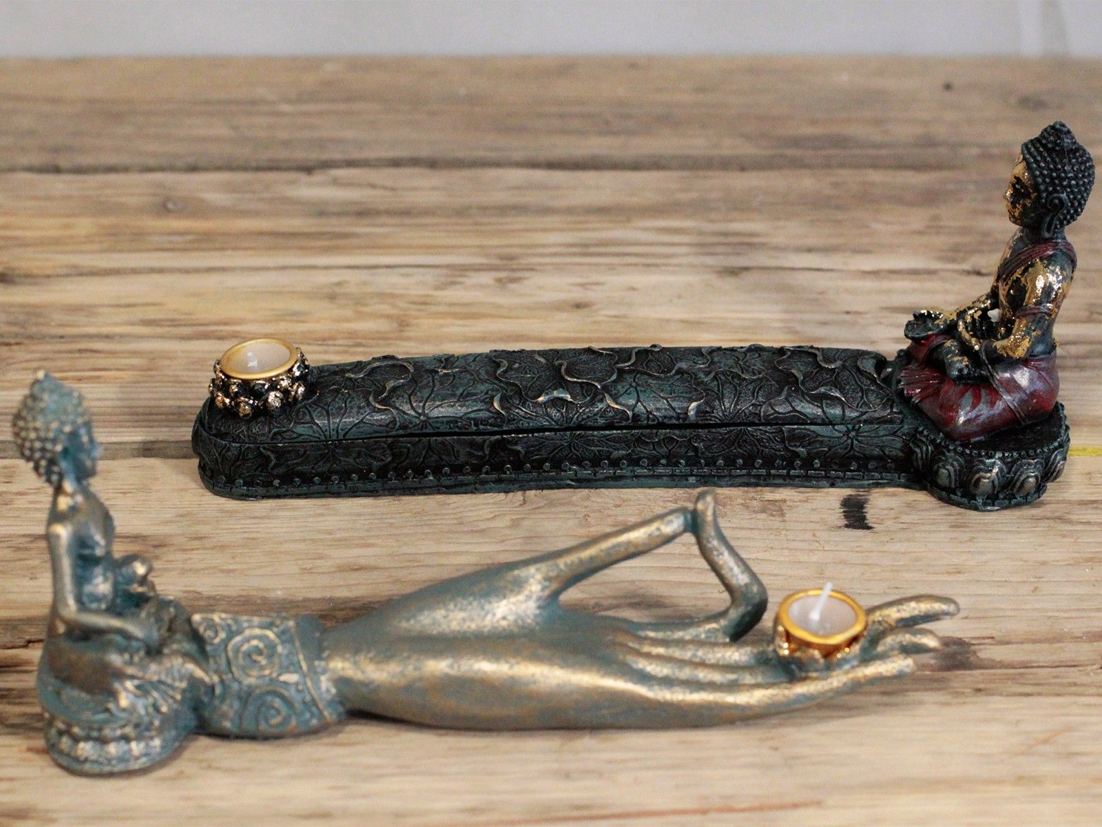 Antique Buddha - Hand Incense Burner - Image 5