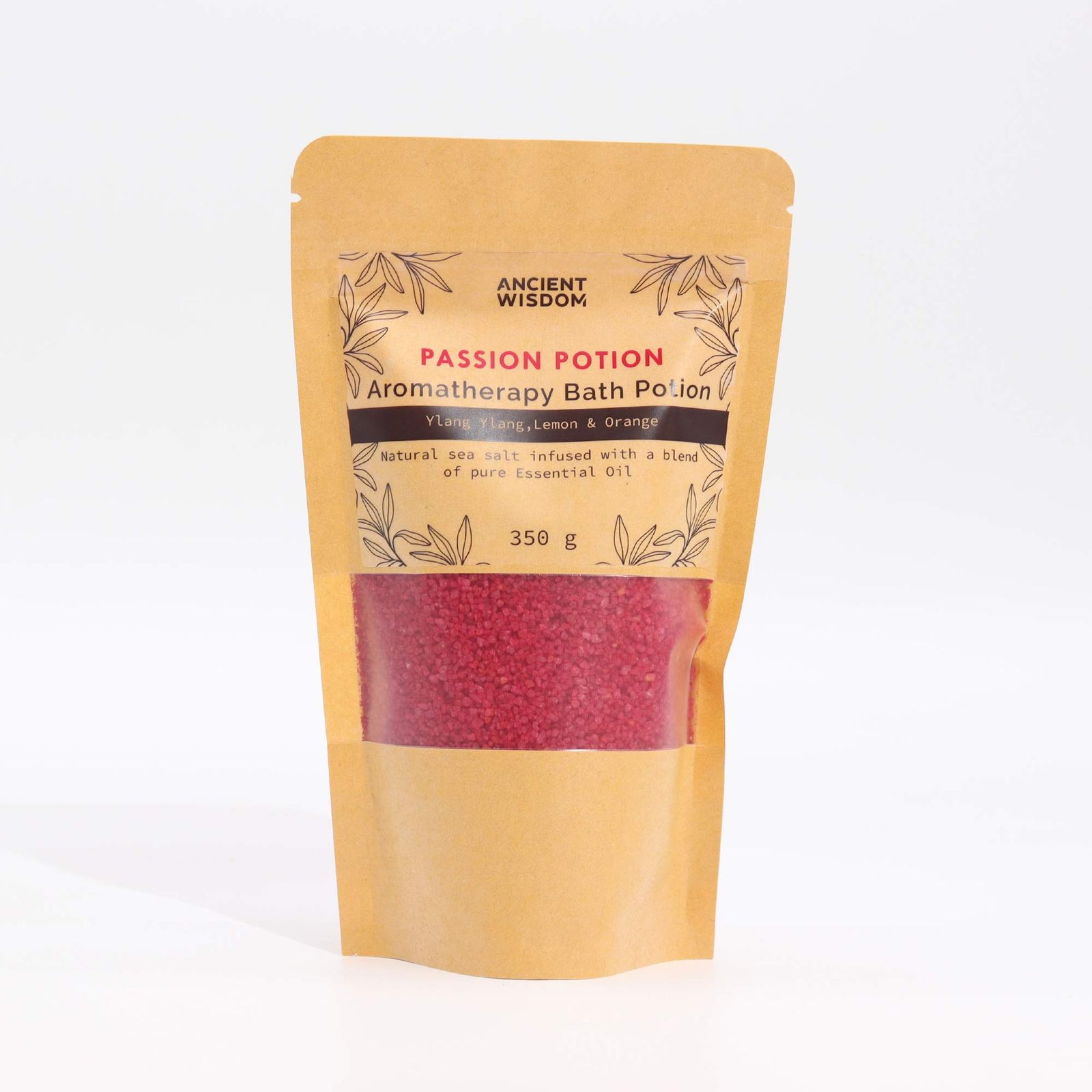 Aromatherapy Bath Potion in Kraft Bag 350g - Passion - Image 2
